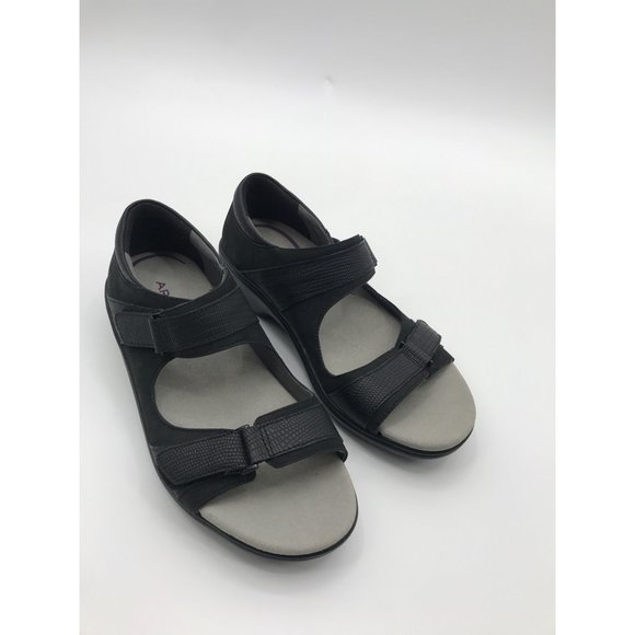 Aravon | Shoes | Aravon Womens Two Strap Sandals Ch423 Duxbury Black Size 8  | Poshmark